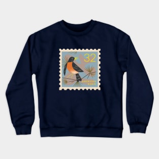 Robin Postage Stamp Crewneck Sweatshirt